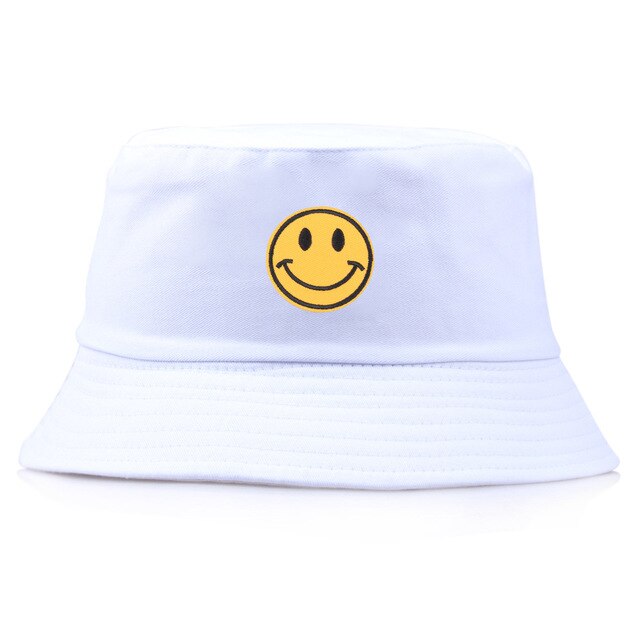 Adult Summer Caps Light Blue Smile Face / 56-58cm GD Home Goods