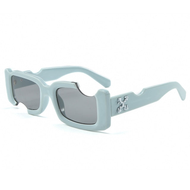 Cool Small Square Sunglasses Light Blue GD Home Goods