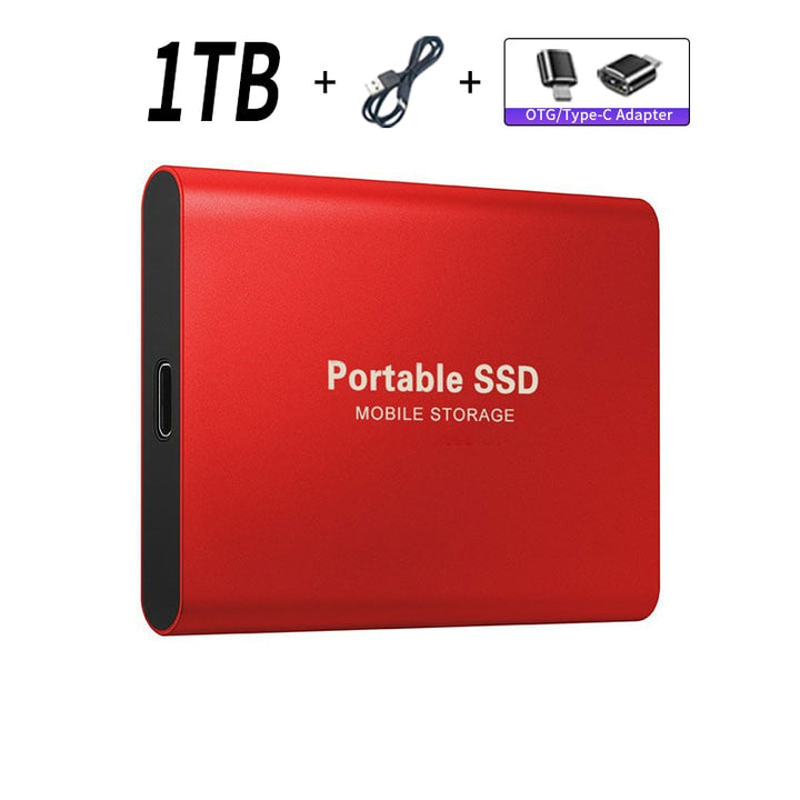 Portable SSD Mobile Storage Red 1TB