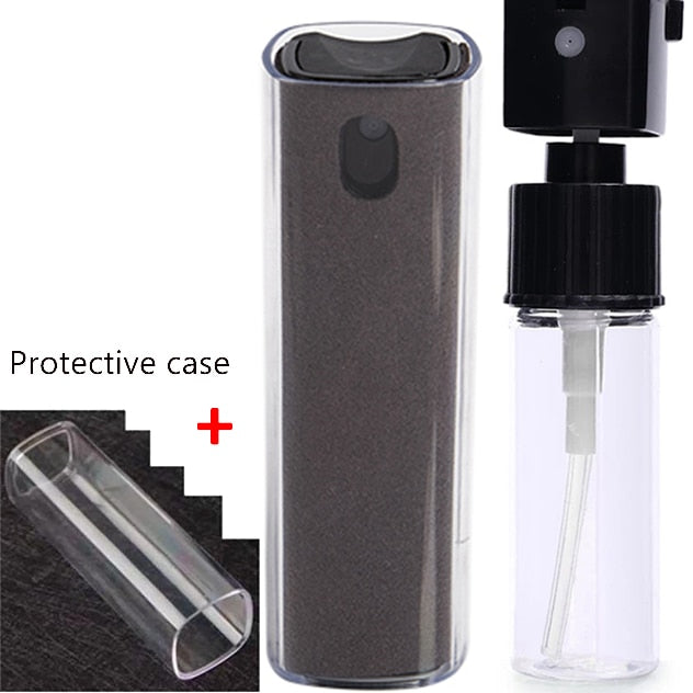 2 In 1 Phone Screen Cleaner Spray Grey with Case GD Home Goods