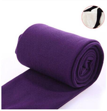 Candy Color Stretch Fleece Leggings Style3 Purple / One Size GD Home Goods