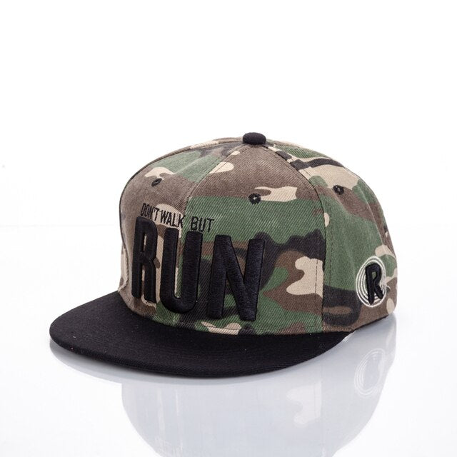 Acrylic Embroidered Cap Run-camouflage / Adjustable GD Home Goods