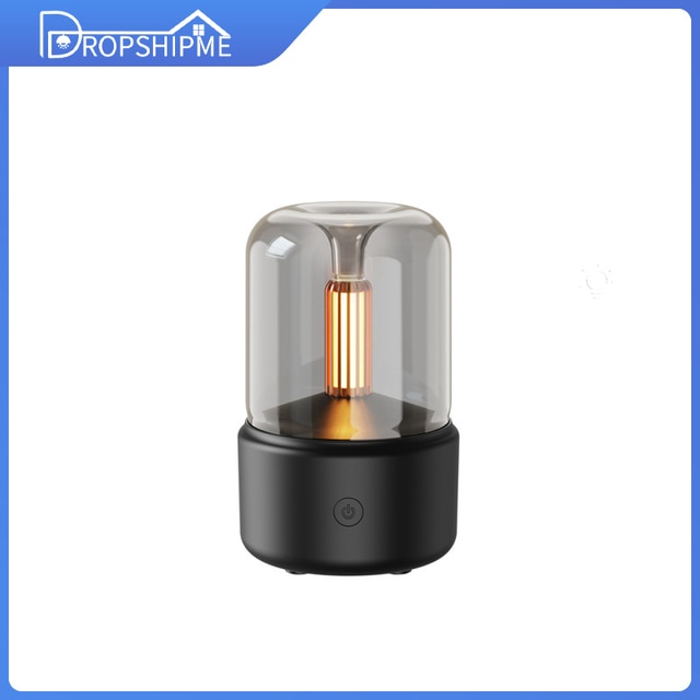 Aromatherapy Diffuser Humidifier Black Candlelight Diffuser GD Home Goods