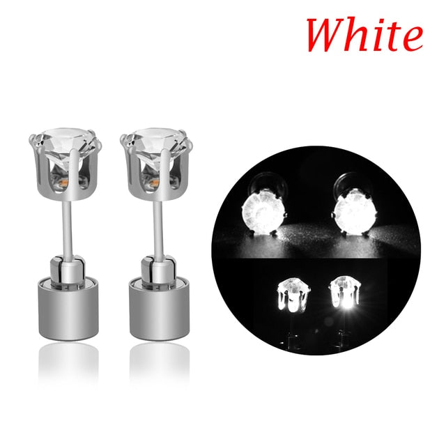 Crystal Earrings - LED Glowing Crystal Earrings White / 1 Pair GD Home Goods
