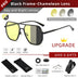 CLLOIO Aluminum Photochromic Sunglasses Black-Photochromic-1 / Glasses Bag Set GD Home Goods