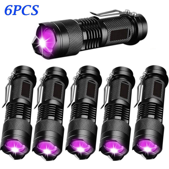 UV LED Flashlight 6pcs