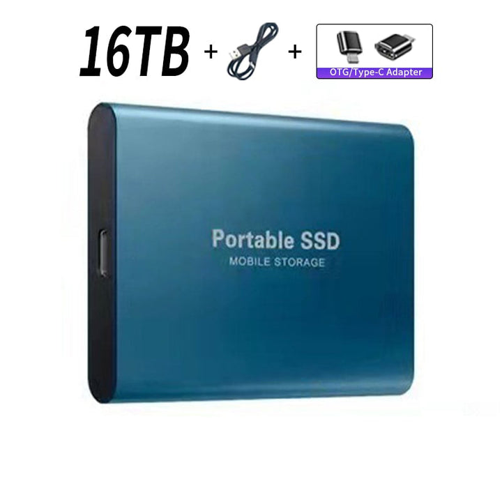 Portable SSD Mobile Storage Blue 16TB