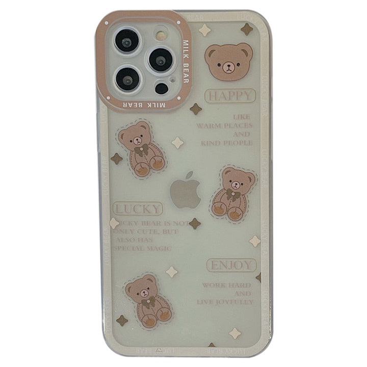 Chocolate Bear Art Transparent Phone Case - Clear Phone Case 01 / for iPhone 11 Pro GD Home Goods