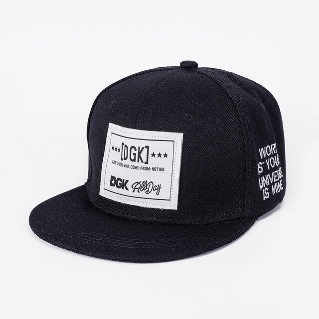 Acrylic Embroidered Cap DGK-BLack / Adjustable GD Home Goods