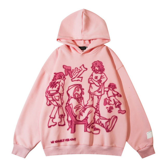Aesthetic Anime Hoodies Pink / XL GD Home Goods