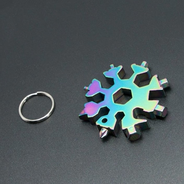 18-in-1 Stainless Steel Snowflakes Multi-tool Multicolor GD Home Goods