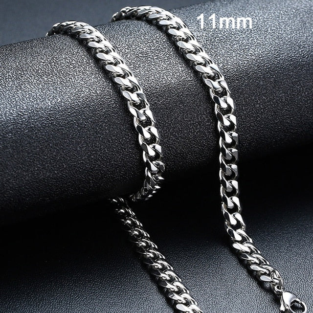 Stainless Steel Curb Chain Necklaces