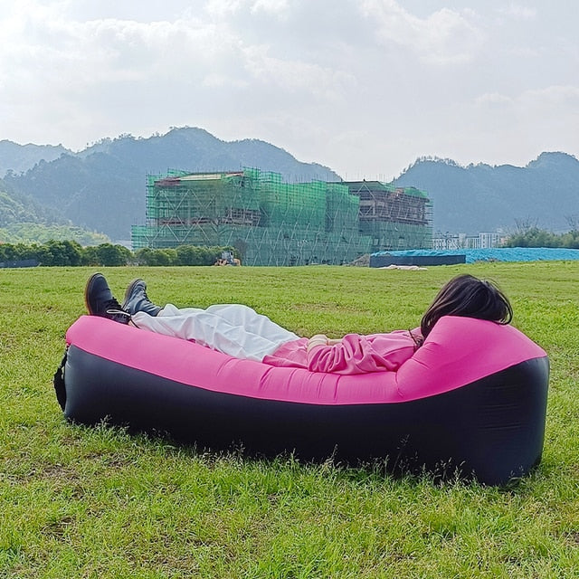 Inflatable Sofa - Great Inflatable Sofa or Inflatable Bed Pink Home and Kitchen