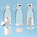 Portable Blender Bottle White 1400mAh Electronics