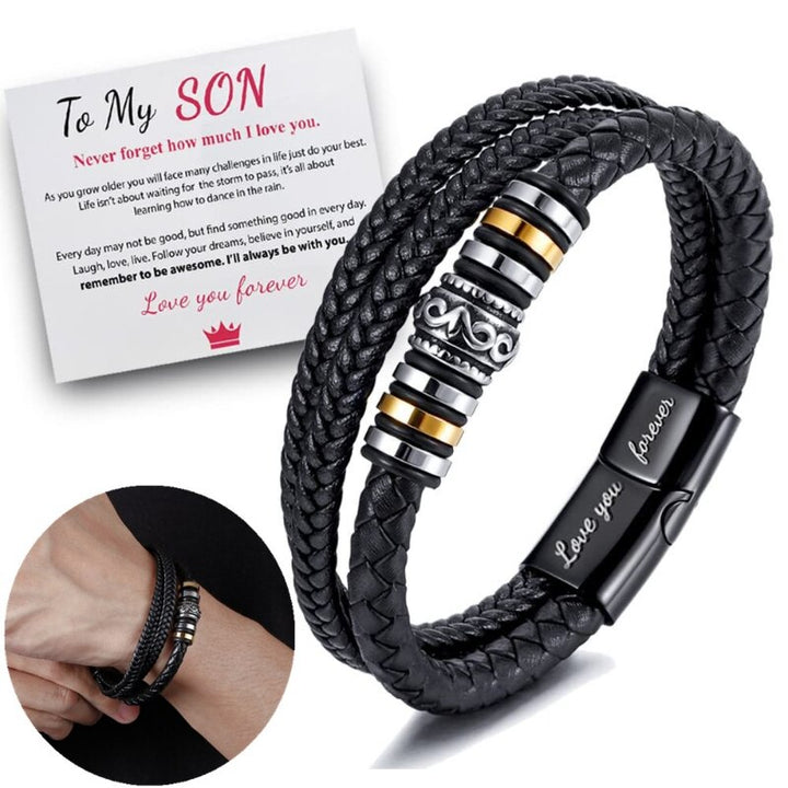 Braided Leather Bracelets for Men GD Home Goods
