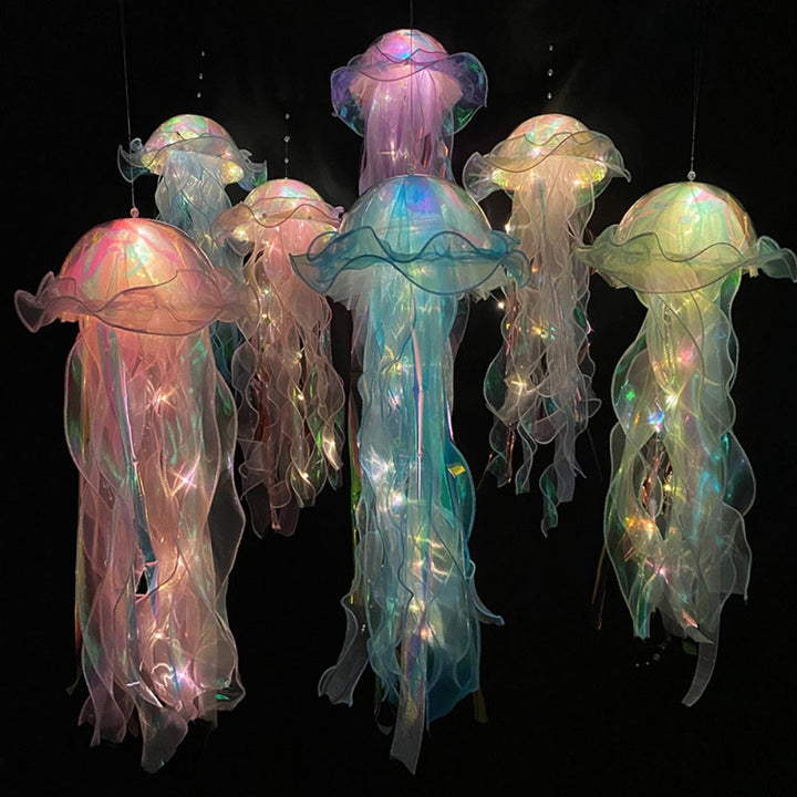 Jellyfish Lamps lighted