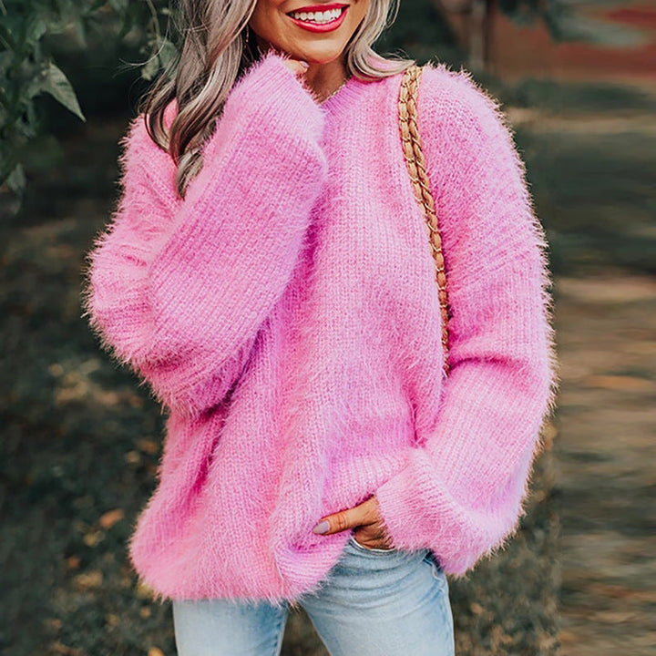 Fuzzy Knitted Sweater