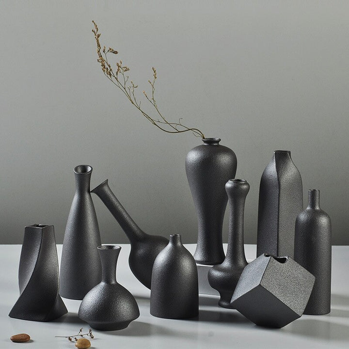 Black Vase - Elegant Design Black Vases Home and Kitchen GD Home Goods