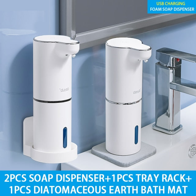 Soap Dispenser - Automatic Foaming Hand Soap Dispenser White 2pcs Soap dispenser Home and Kitchen
