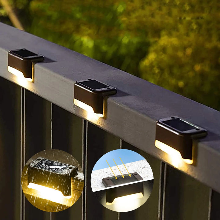 Waterproof Solar Deck Step Lights