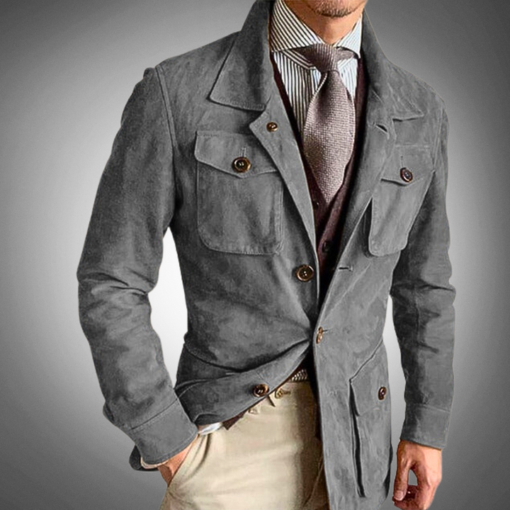 Grey Suede Jacket
