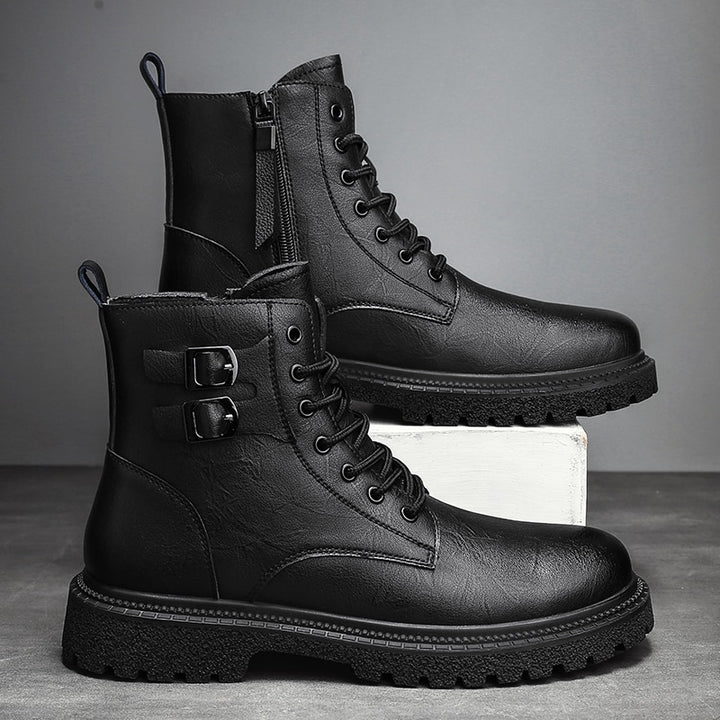 High-Quality Men's Ankle Leather Boots