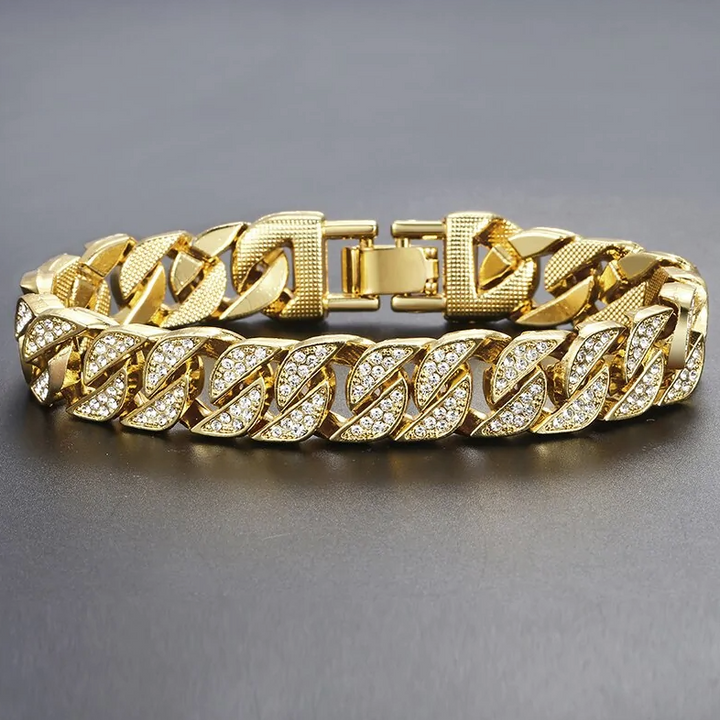 Cuban Bracelet Gold GD Home Goods
