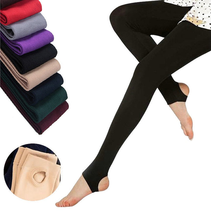 Candy Color Stretch Fleece Leggings GD Home Goods