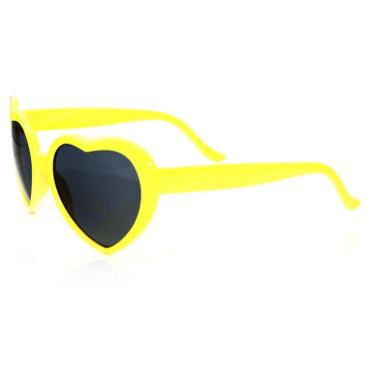 Heart Shape Sunglasses - Red Heart Sunglasses, Pink Heart Sunglasses yellow
