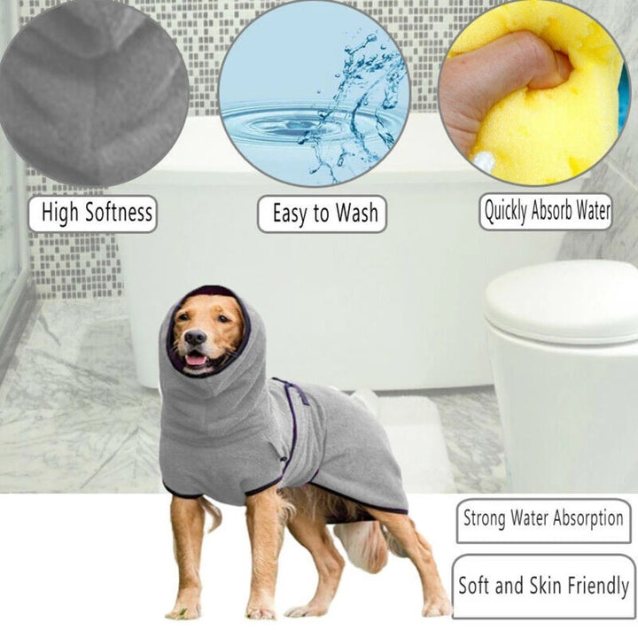 Dog Microfiber Bathrobes GD Home Goods
