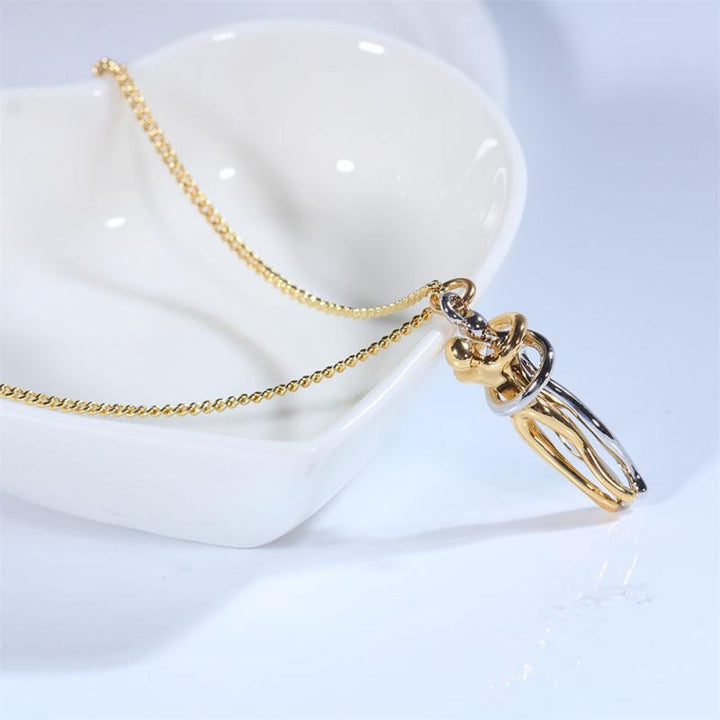Couple Hugging Pendant Necklace GD Home Goods