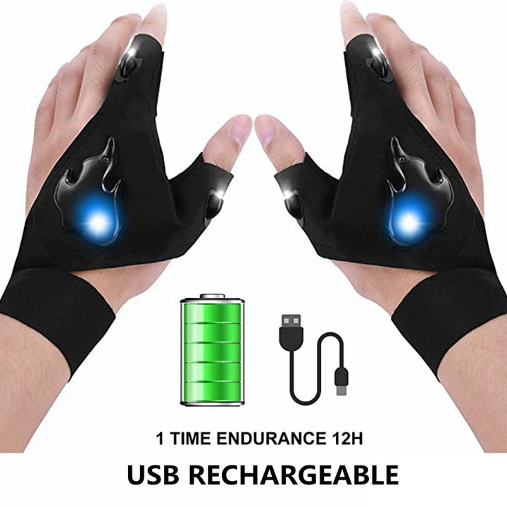 Flashlight Gloves - Rechargeable Flashlight Gloves GD Home Goods