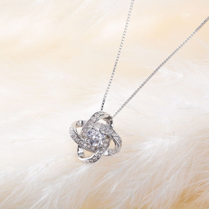 Crystal Flower Chain Necklace GD Home Goods