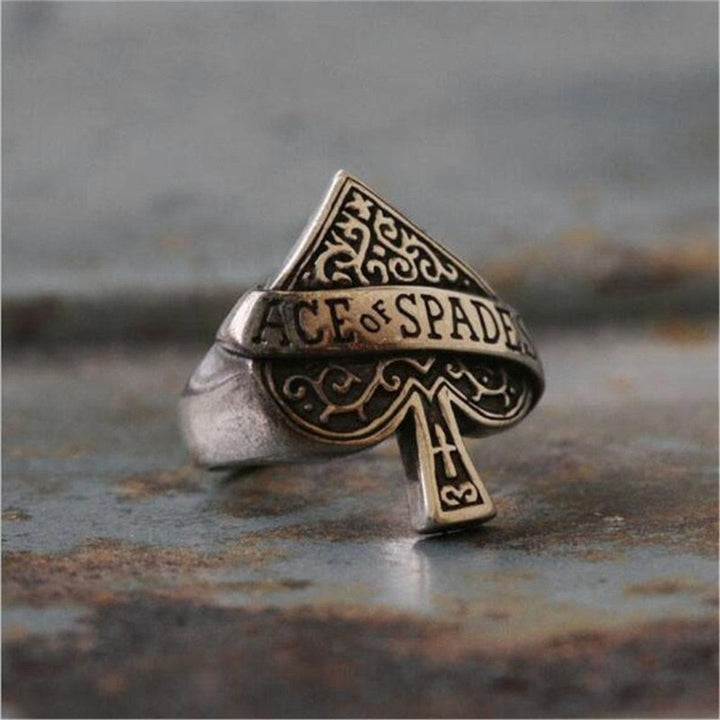 Ace Of Spades Poker Ring GD Home Goods