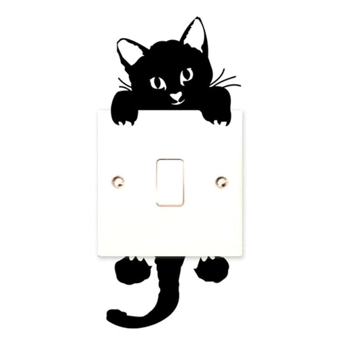 Cat Stickers - Light Switch Covering Cat Stickers GD Home Goods