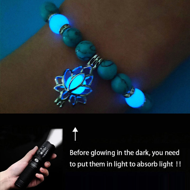 Glow In The Dark Natural Stone Bracelet