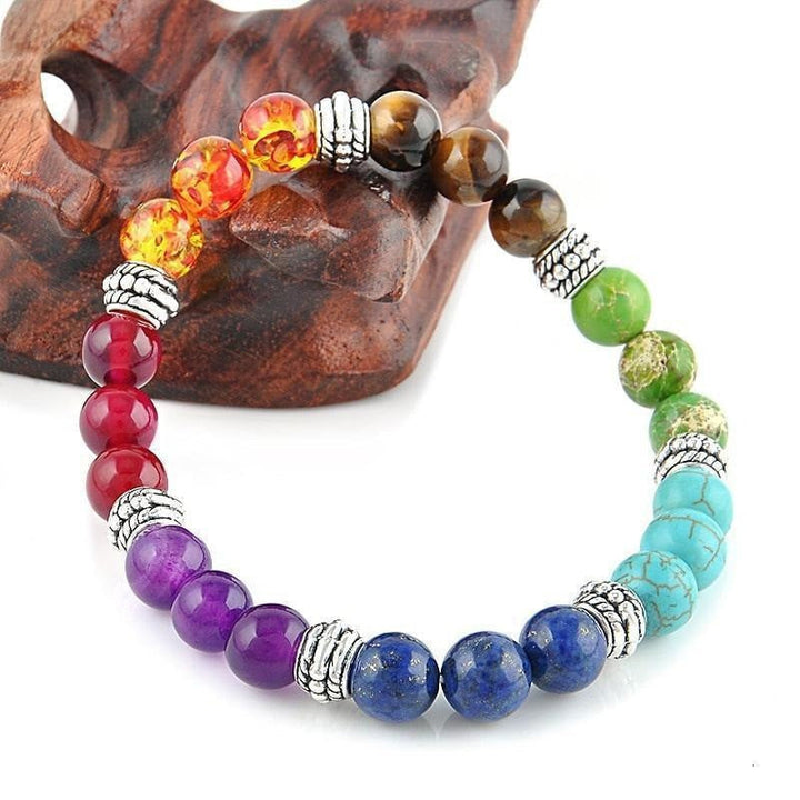 Align Yourself 7 Chakra Healing Crystals Bracelet GD Home Goods